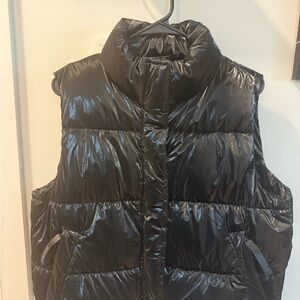 PINK Victoria's Secret Glossy Black Outerwear